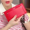 Ví dài chữ nhật kèm dây / 20x10 / ĐỎ D75
