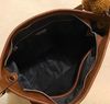 Túi xách Chi0 chữ nhật da mềm charm gấu  / 28x19 / NÂU ( A92 )