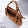 Túi xách Ci.der chữ nhật khoác vai dây bện / 30x15 / NÂU ĐẬM
