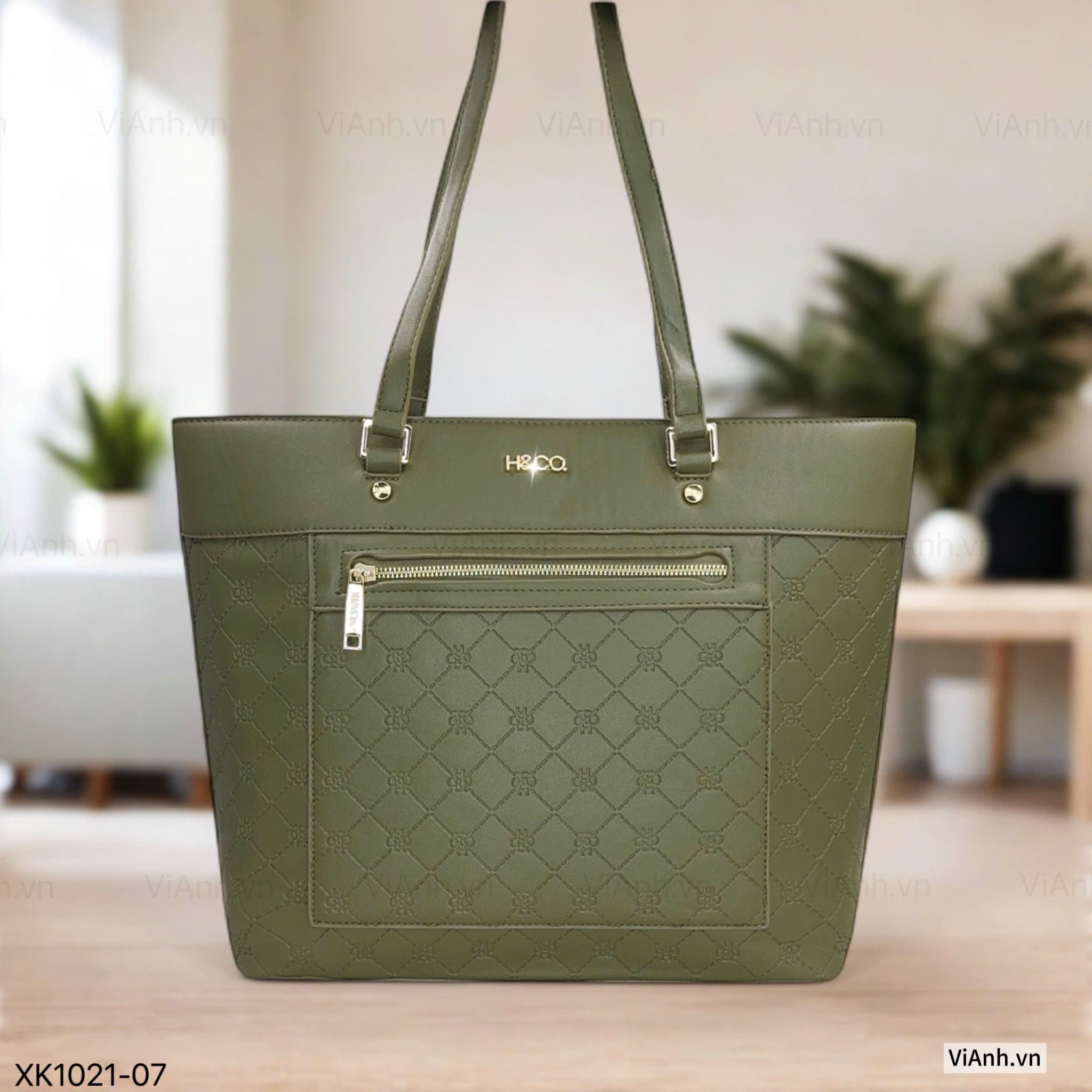 Túi B215X Totebag HC phom cánh dơi khoác vai XK1021 / m40 đ34 c32 / XANH