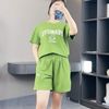 Bộ thun ngắn tay hình thêu A5892 // XANH LÁ ( B92 )