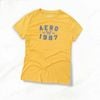 Áo thun cotton thêu A39 // VÀNG THÊU BƯỚM
