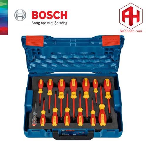 Bosch Bộ tua vít cách điện 1000V VDE 14 món 1600A02NF9