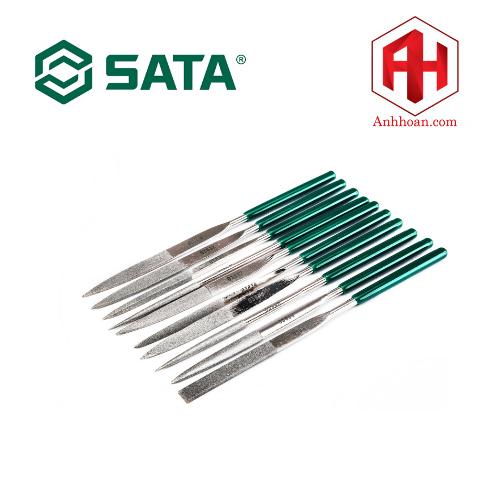 Bộ dũa phủ kim cương 10 chi tiết 3x160mm SATA 03830