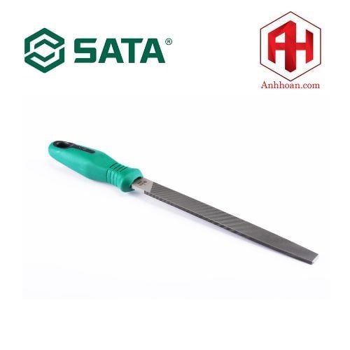 Dũa kim loại dẹp răng bán tinh 8" SATA 03916