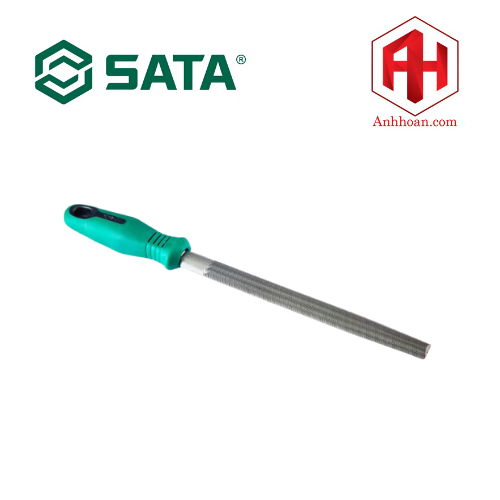 Dũa kim loại bán nguyệt răng thô 8" SATA 03932