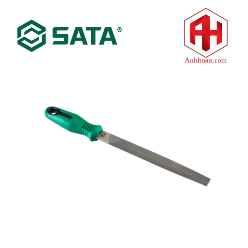 Dũa kim loại bán nguyệt răng mịn 8" SATA 03940