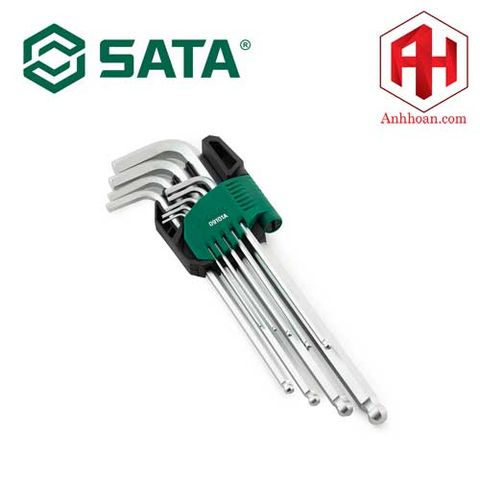 Bộ lục giác bi dài 9 chi tiết Sata 09101A