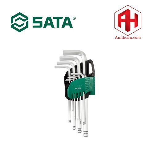 Bộ lục giác bi loại dài 9 chi tiết SATA 09105A