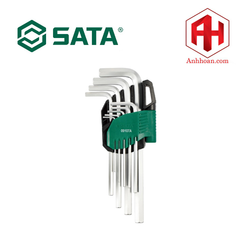 Bộ lục giác loại dài 9 chi tiết SATA 09107A