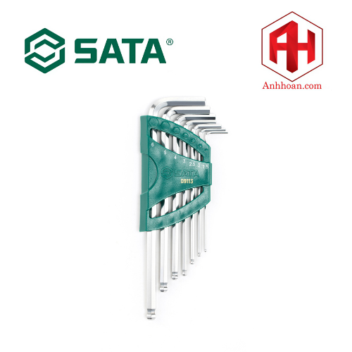 Bộ lục giác bi loại dài 7 chi tiết SATA 09113