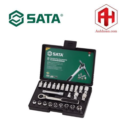 Bộ tuýp cần siết tự động 13mm 25 chi tiết SATA 09131