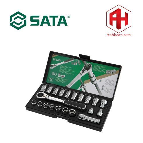 Bộ tuýp cần siết tự động 20mm 21 chi tiết SATA 09134