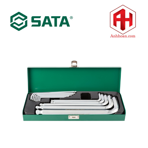 Bộ lục giác bi loại dài 14 chi tiết SATA 09141