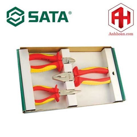 Bộ kìm cắt VDE SATA 6-8 inch 1 bộ 3 cái 09261