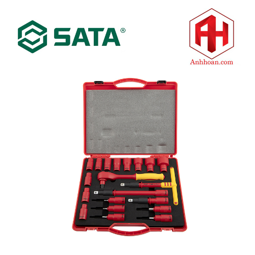 Bộ đầu tuýp 1/2“ VDE 1000V 20 chi tiết SATA 09267