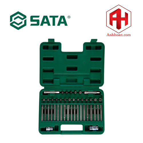 Bộ dầu tua vít chuôi lục giác 8mm 42 chi tiết SATA 09327