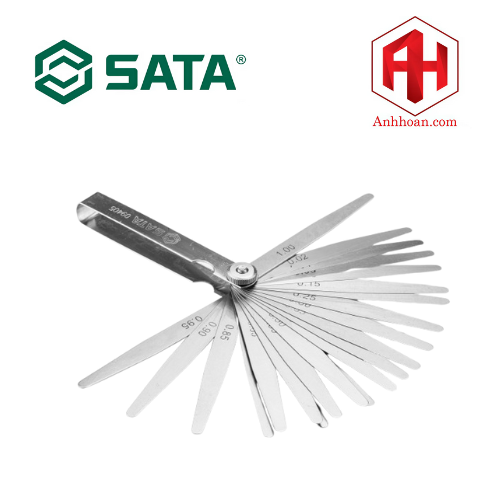 Bộ thước lá 23 chi tiết 0,02 - 1mm SATA 09405