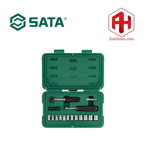 Bộ đầu cờ lê SATA 1/4inch 1 bộ 21cái 09521