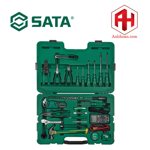 Bộ dụng cụ sửa chữa điện 61 chi tiết SATA 09536