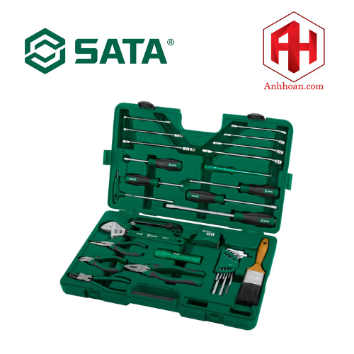Bộ dụng cụ sửa chữa thang máy 33 chi tiết SATA 09551