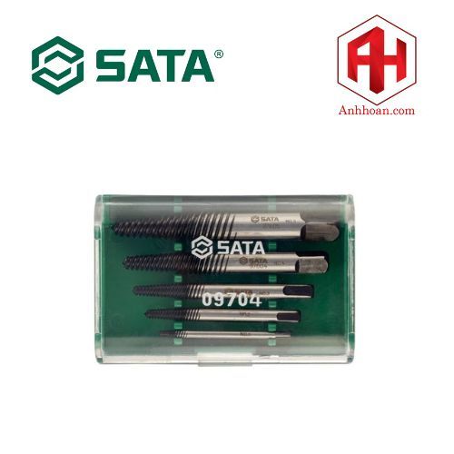 Bộ taro nhổ ốc gãy 5 chi tiết SATA 09704