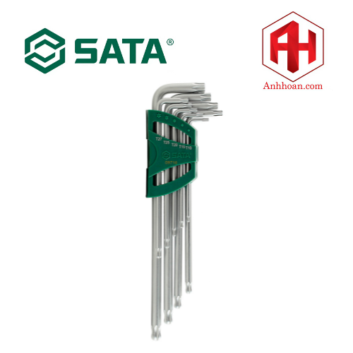 Bộ lục giác đầu sao loại dài 9 chi tiết SATA 09716