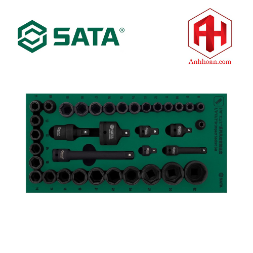 Bộ đầu cờ lê đen SATA 1 bộ 36 cái 09914