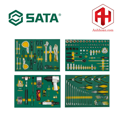 Bộ dụng cụ bảo trì ôtô SATA 1 bộ 157 cái 09919