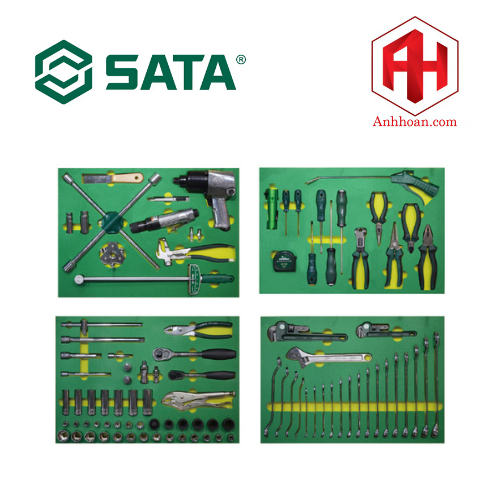 Bộ dụng cụ bảo trì lốp SATA 1 bộ 94 cái 09920