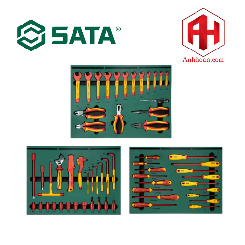 Bộ dụng cụ bảo dưỡng xe cầm tay hiệu SATA bộ 59 cái SATA 09935