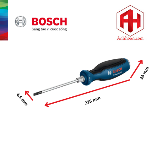 Bosch Tua vít đầu dẹp SL4.5*100 mm 1600A01TF9