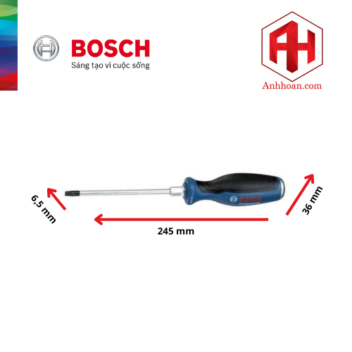 Bosch Tua vít đầu dẹp SL6.5*125 mm 1600A01TG1