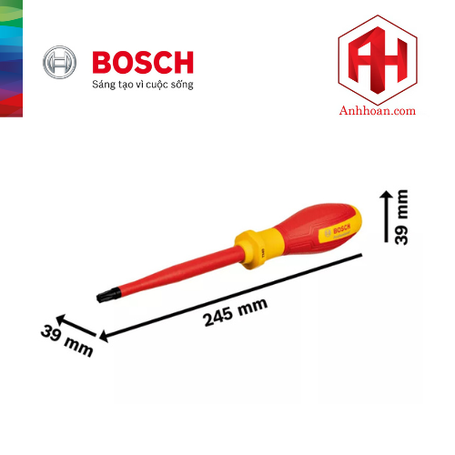 Bosch Tua vít cách điện 1000V VDE đầu bông TX30 1600A02NC9