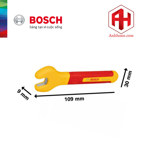 Bosch Cờ lê cách điện 1000V VDE 10mm 1600A02NF0