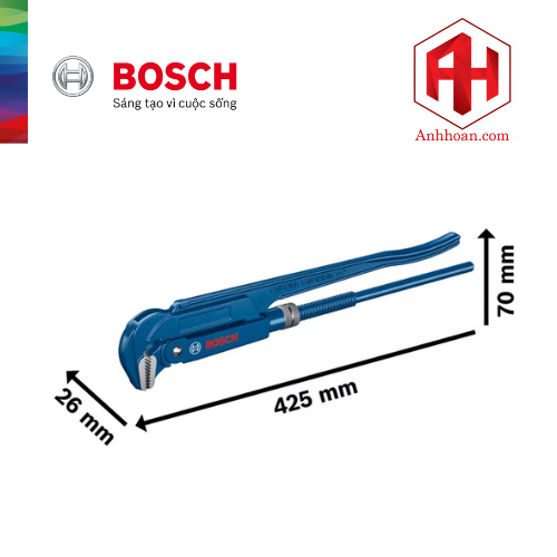 Bosch Kềm kẹp mỏ quạ dạng góc 90° 1600A02W3V