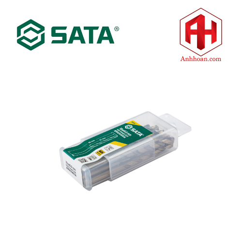 Bộ 10 mũi khoan chuôi tròn 6mm SATA 52360