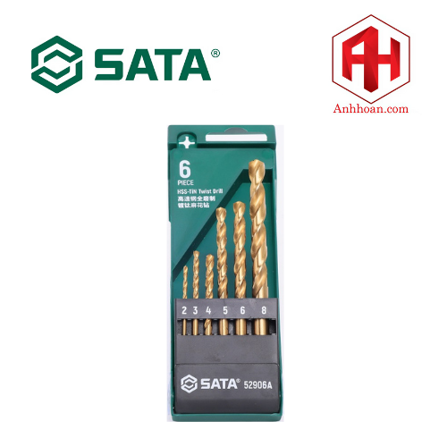 Bộ mũi khoan xoắn 1 bộ 6 cái SATA 52906A