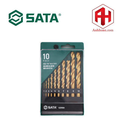Bộ mũi khoan xoắn 1 bộ 10 cái SATA 52910A