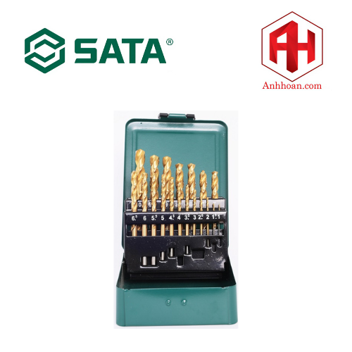 Bộ mũi khoan xoắn SATA 1 bộ 19 cái 52919A