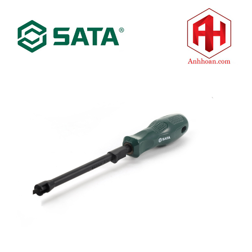 Tuốc nơ vít A đầu dẹp có rãnh kẹp 6*175mm SATA 62252