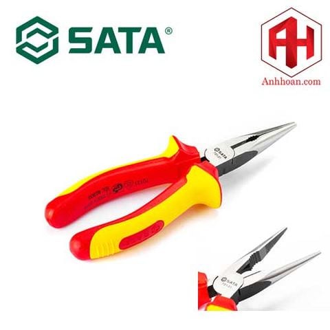 Kìm cắt mũi nhọn VDE SATA 8 inch 70132