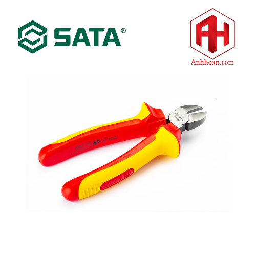 Kìm cắt mũi cong VDE SATA 7 inch 70233