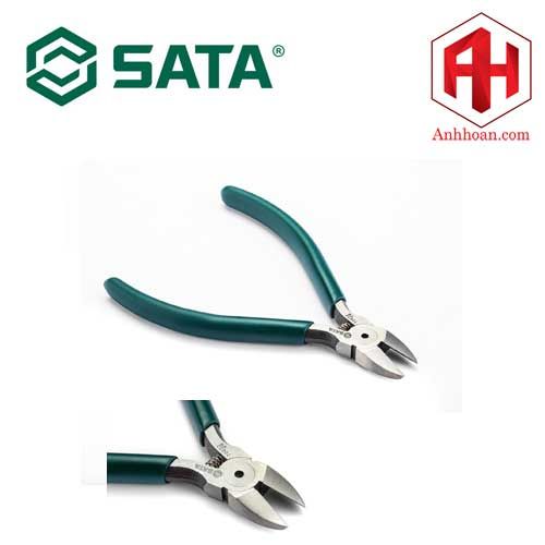 Kìm cắt mũi cong có lò xo SATA 5 inch 70632