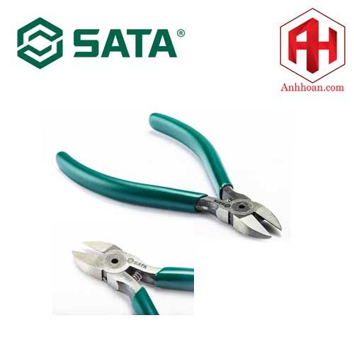 Kìm cắt lưỡi phẳng có lò xo SATA 5 inch 70633