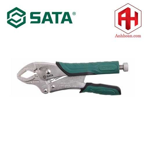 Kìm bấm chết hàm cong 10" SATA 71002