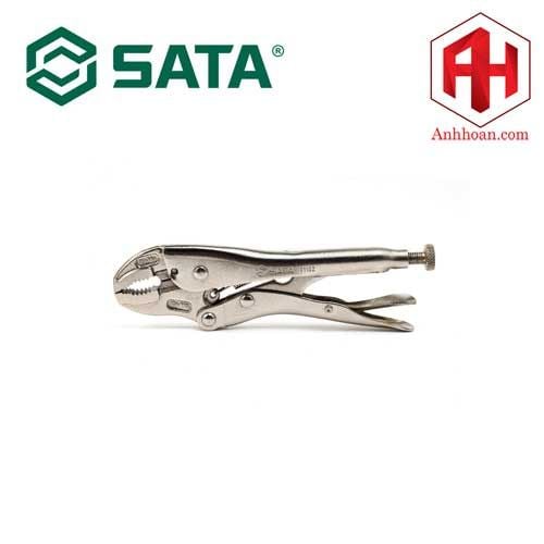 Kìm bấm chết mũi cong 7" SATA 71102