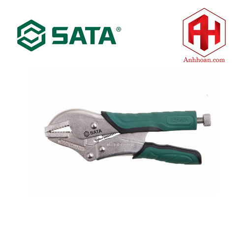 Kìm khóa mũi thẳng có răng SATA 10inch 71206