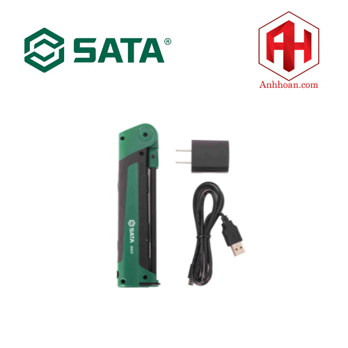 Đèn pin chiếu sáng dạng gập 400lm SATA 90620
