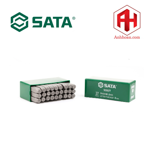 Bộ đục lấy dấu chữ cái la tinh 27 chi tiết 8mm SATA 90809